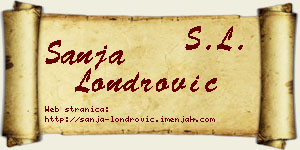 Sanja Londrović vizit kartica